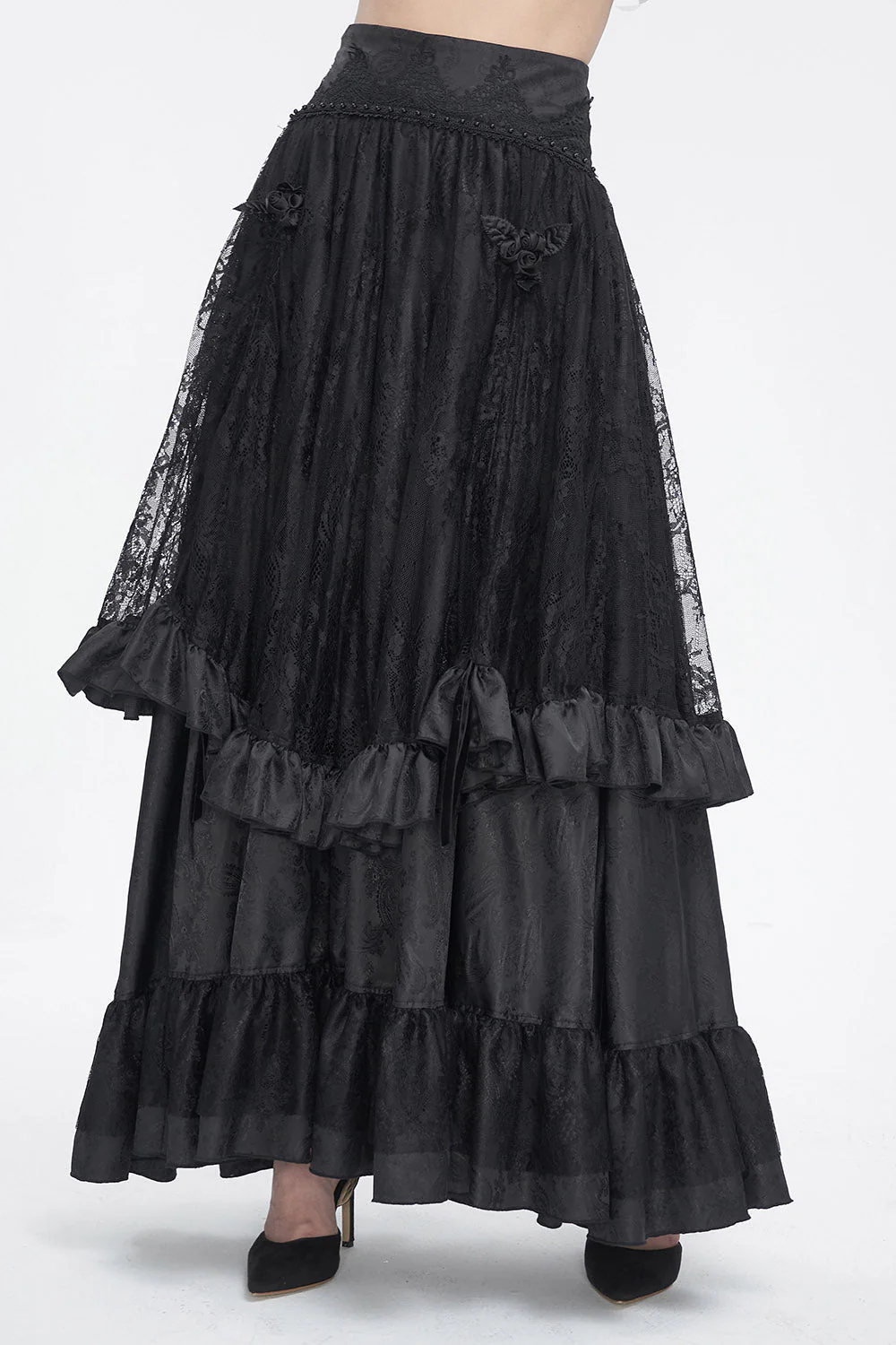 Gothic Manor Ruffled Skirt - Image 5