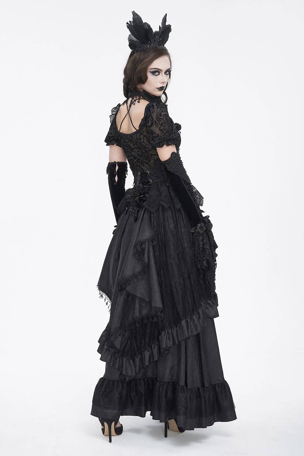 Gothic Manor Ruffled Skirt - Image 8