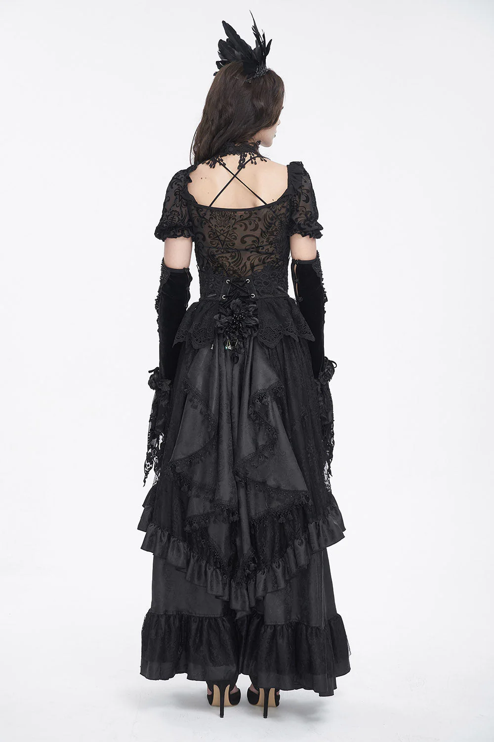 Gothic Manor Ruffled Skirt - Image 9