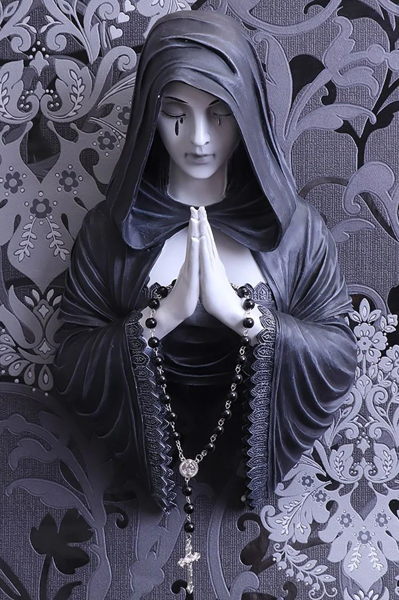 Gothic Prayer Wall Plaque Statue - Image 2