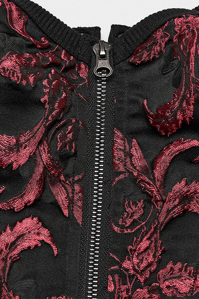 Gothic Renaissance Corset Top [Black/Red] - Image 6