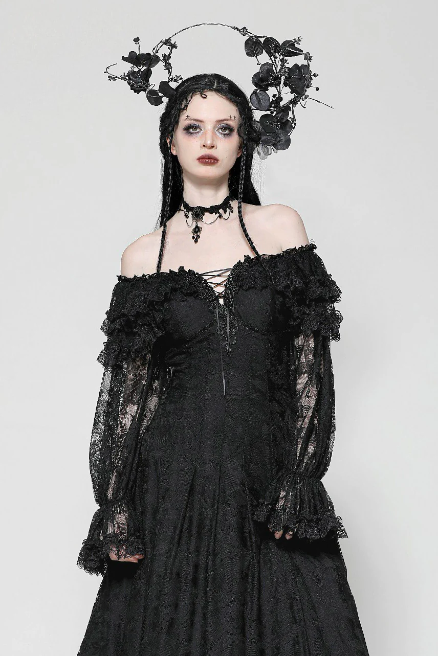 Gothic Renaissance Maxi Dress - Image 2