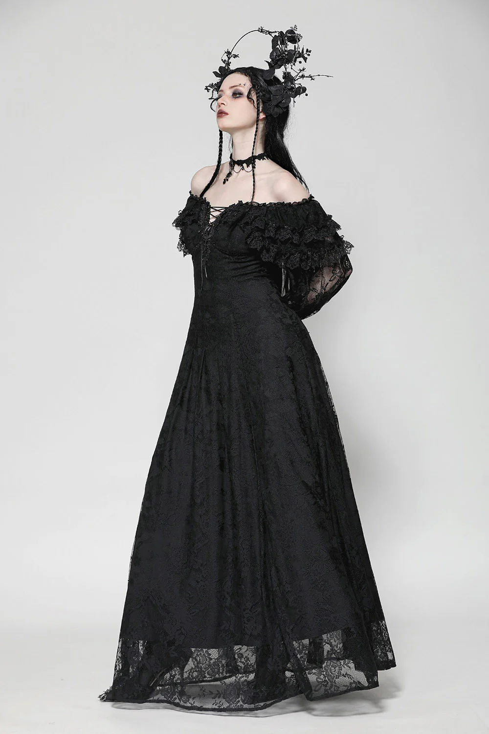 Gothic Renaissance Maxi Dress - Image 3