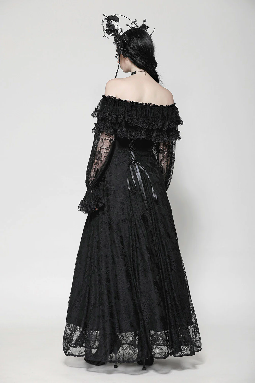 Gothic Renaissance Maxi Dress - Image 4