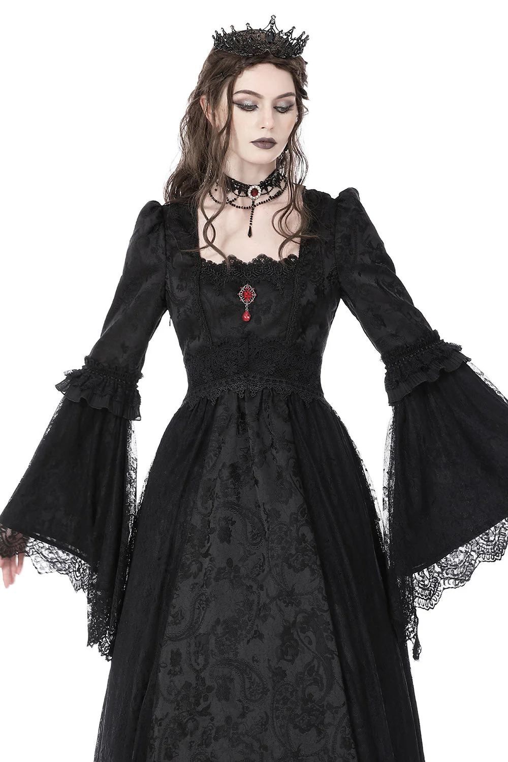 Gothic Renaissance Maxi Dress - Image 7