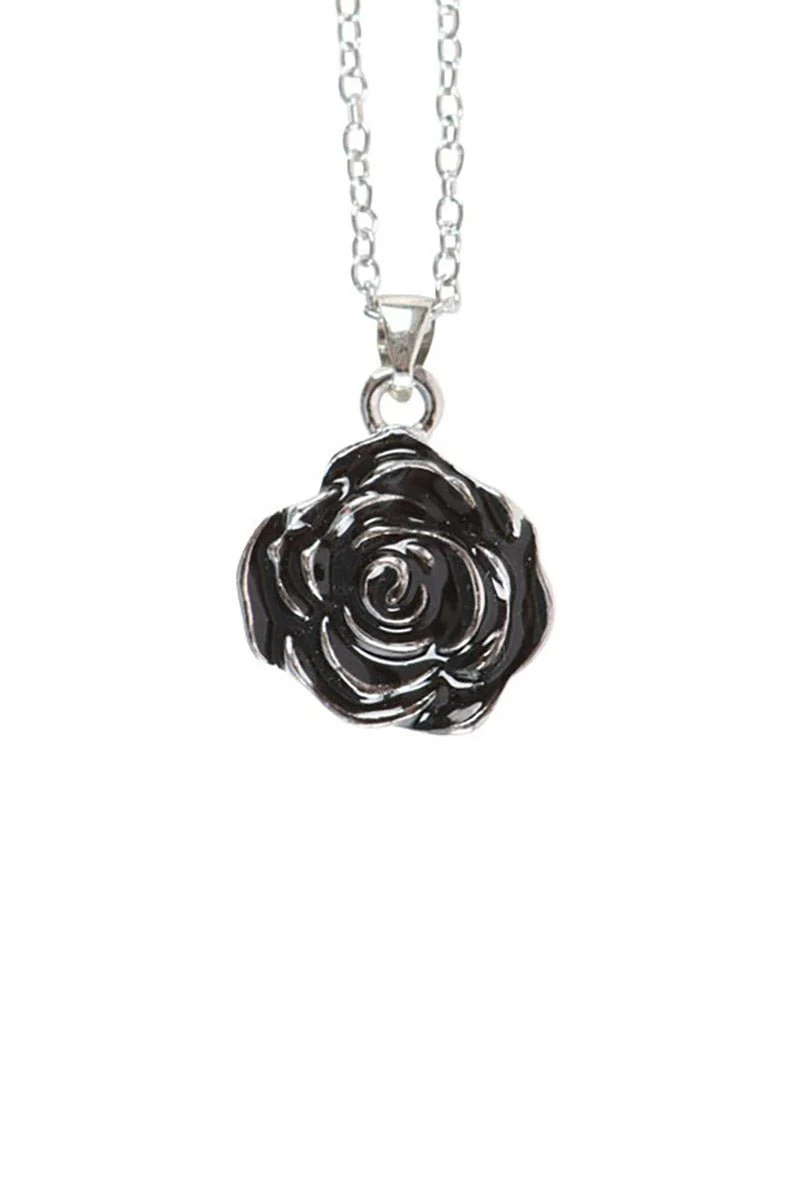 Gothic Rose Pendant Necklace - Image 3