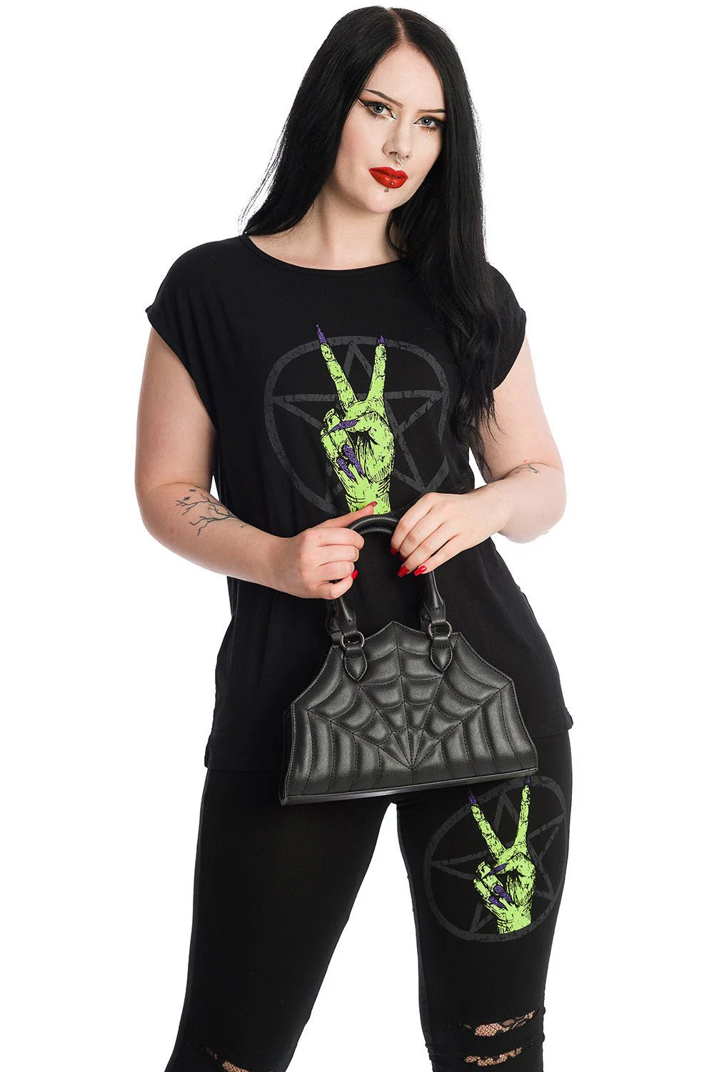 Gothic Spiderweb Handbag - Image 5