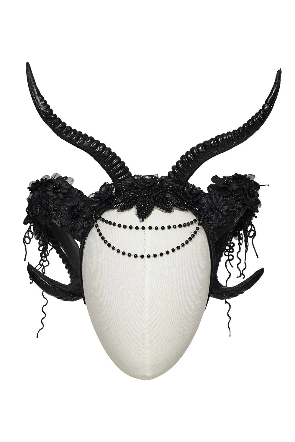 Gothic Witch Horned Antler Headband - Image 4