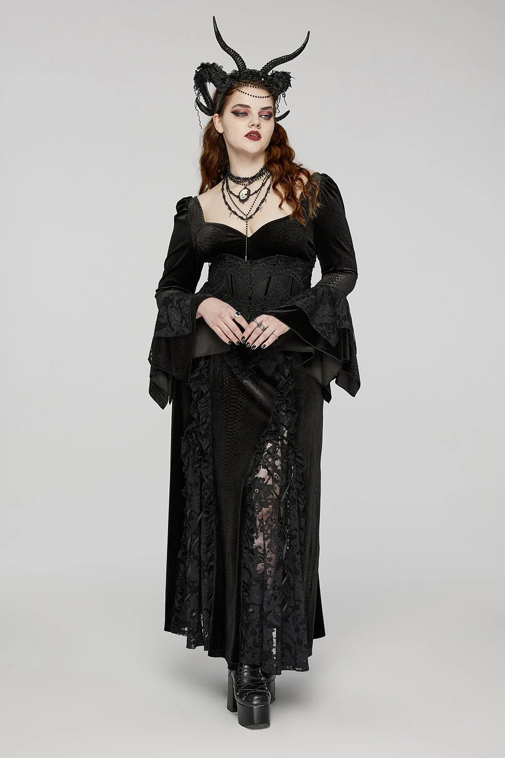 Gothic Witch Horned Antler Headband - Image 9