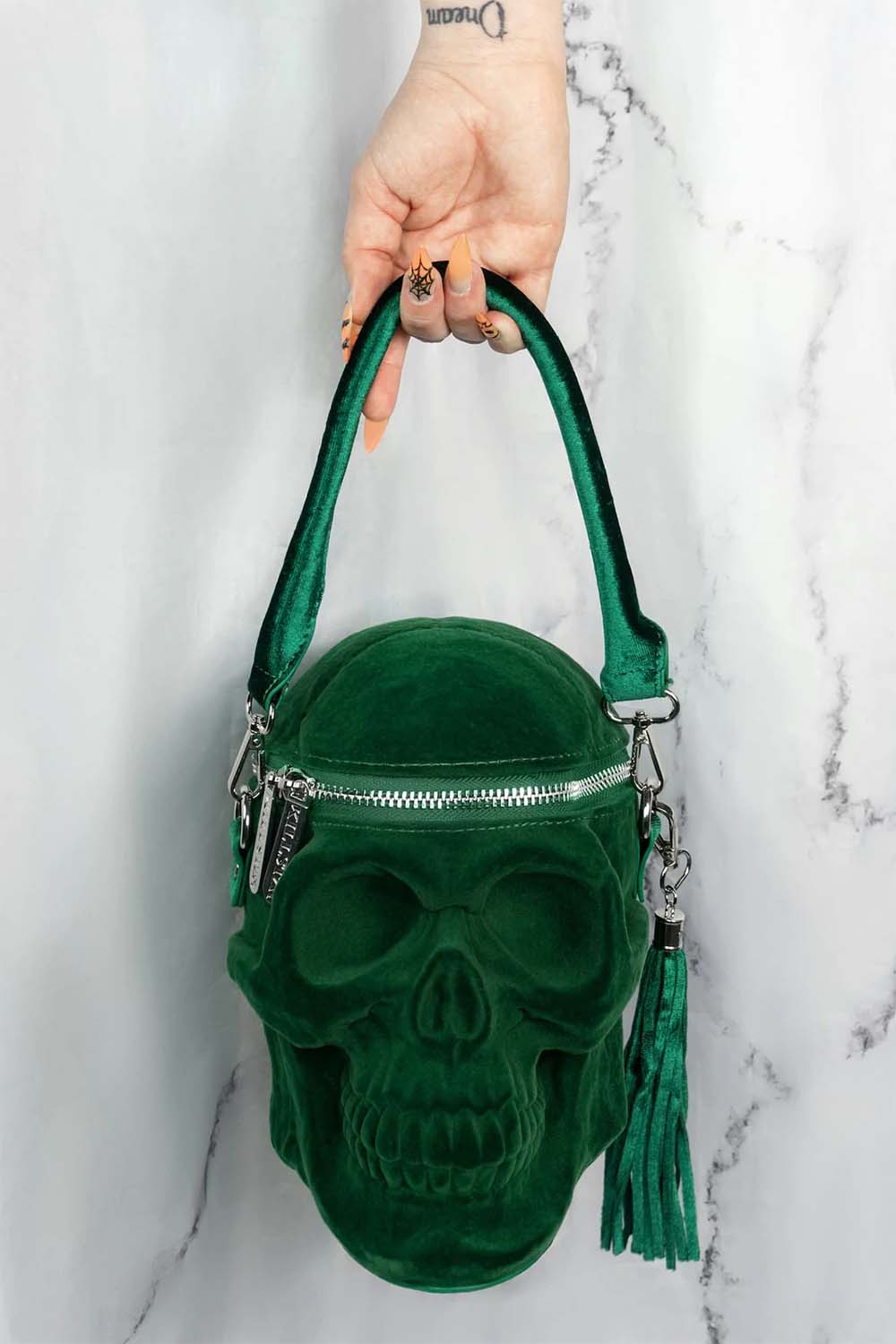 Grave Digger Skull Handbag [Green]