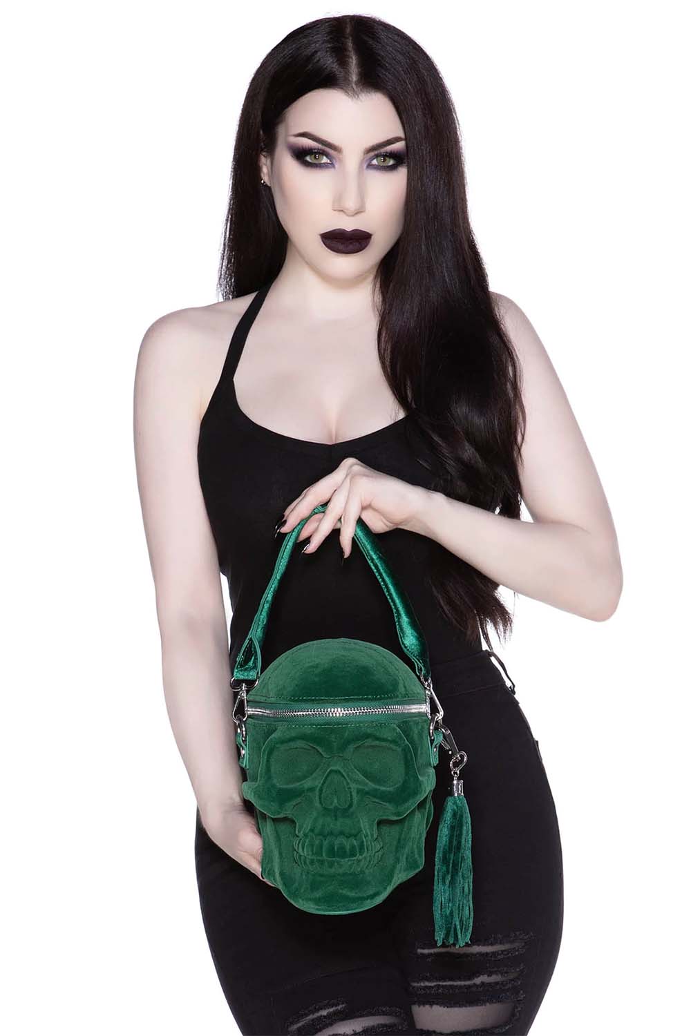 Grave Digger Skull Handbag [Green] - Image 2