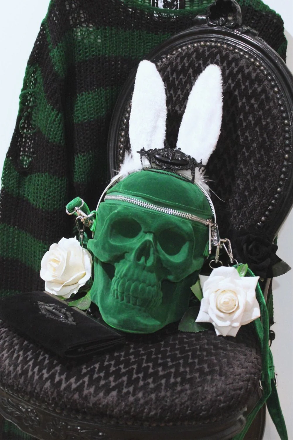 Grave Digger Skull Handbag [Green] - Image 7
