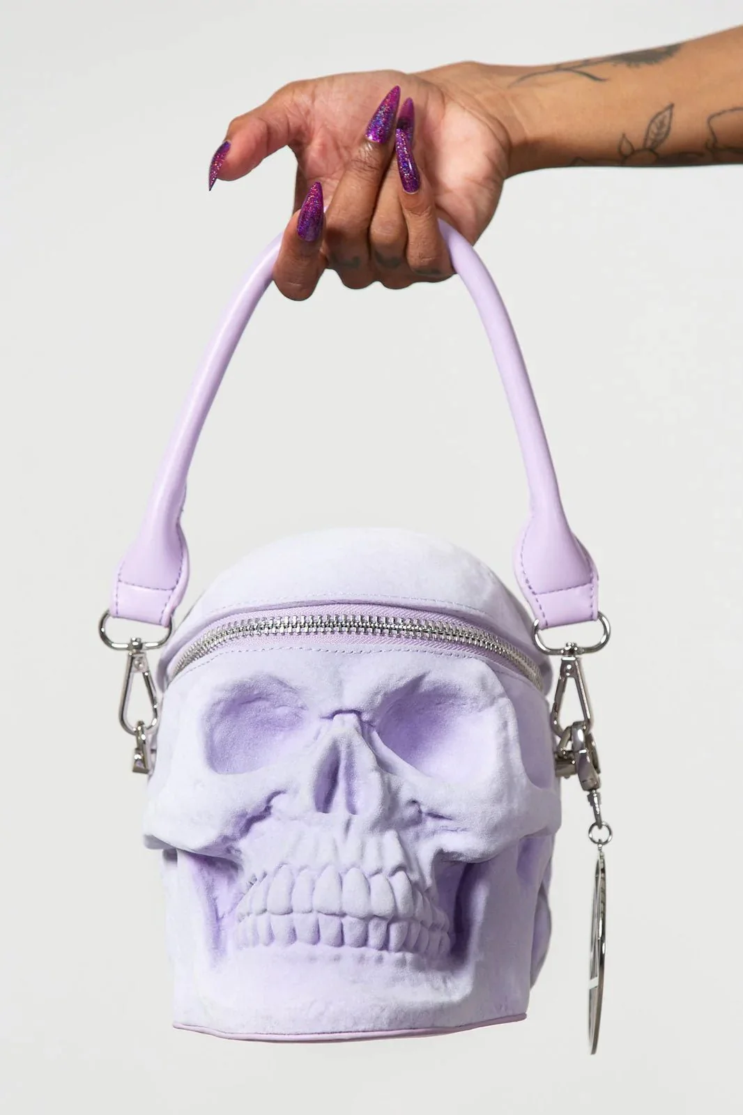 Grave Digger Skull Handbag [LILAC] - Image 2