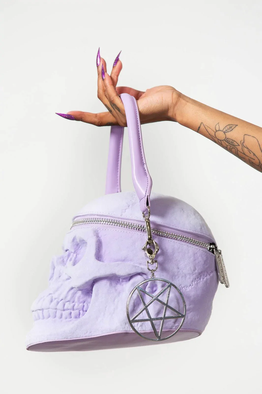 Grave Digger Skull Handbag [LILAC] - Image 5