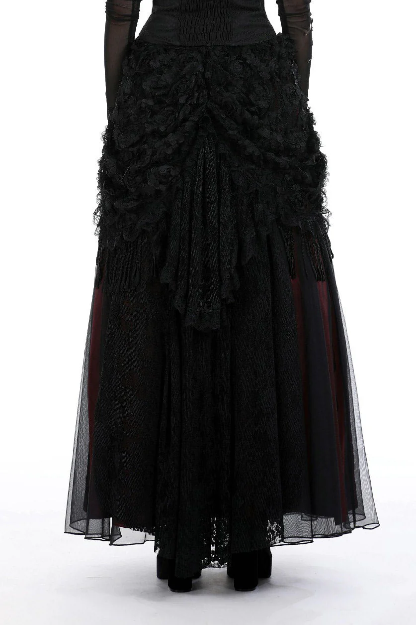 Grave Flowers Vampire Goth Skirt - Image 7