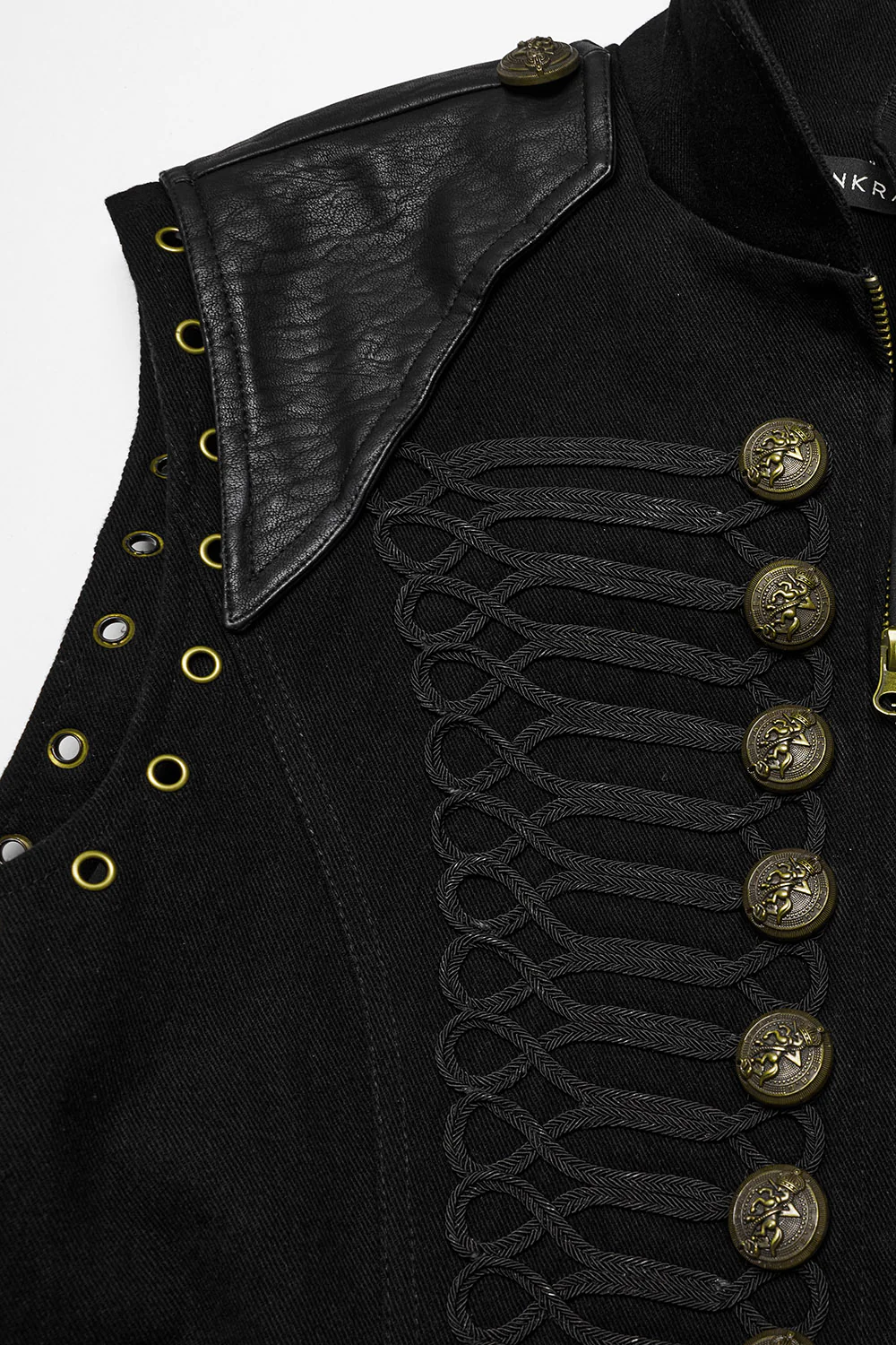 Grave March Black Cotton Vest - Image 8