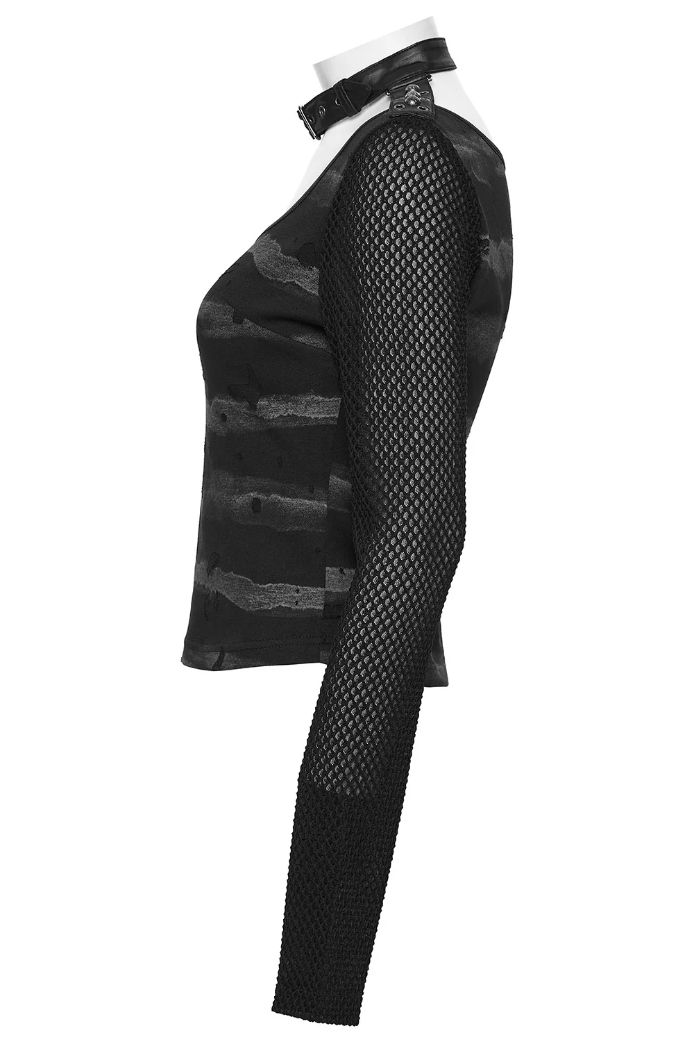 Gravestone Choker Top [Black/Grey] - Image 4