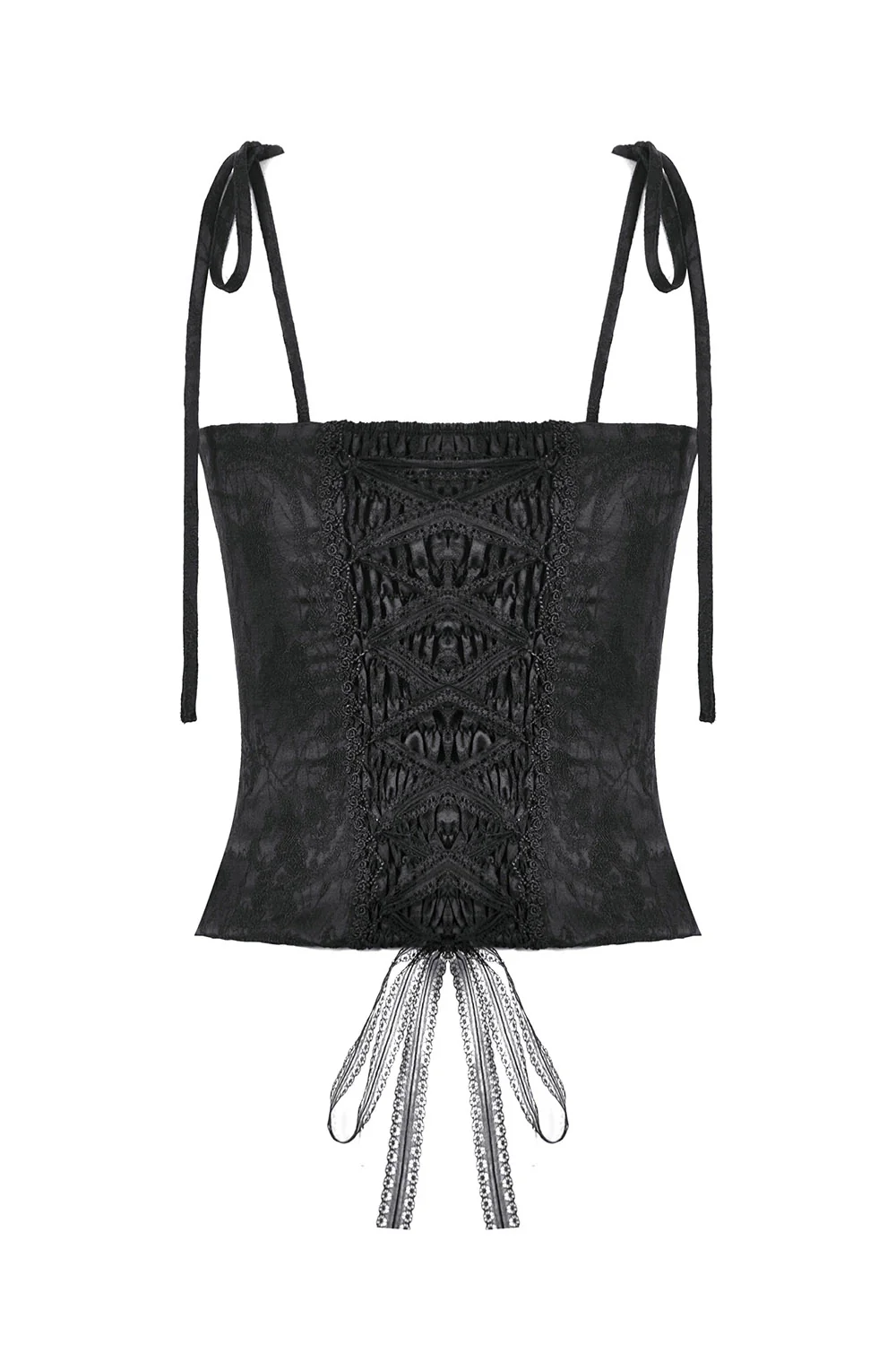 Graveyard Blossoms Ruffled Tank Top - Image 3