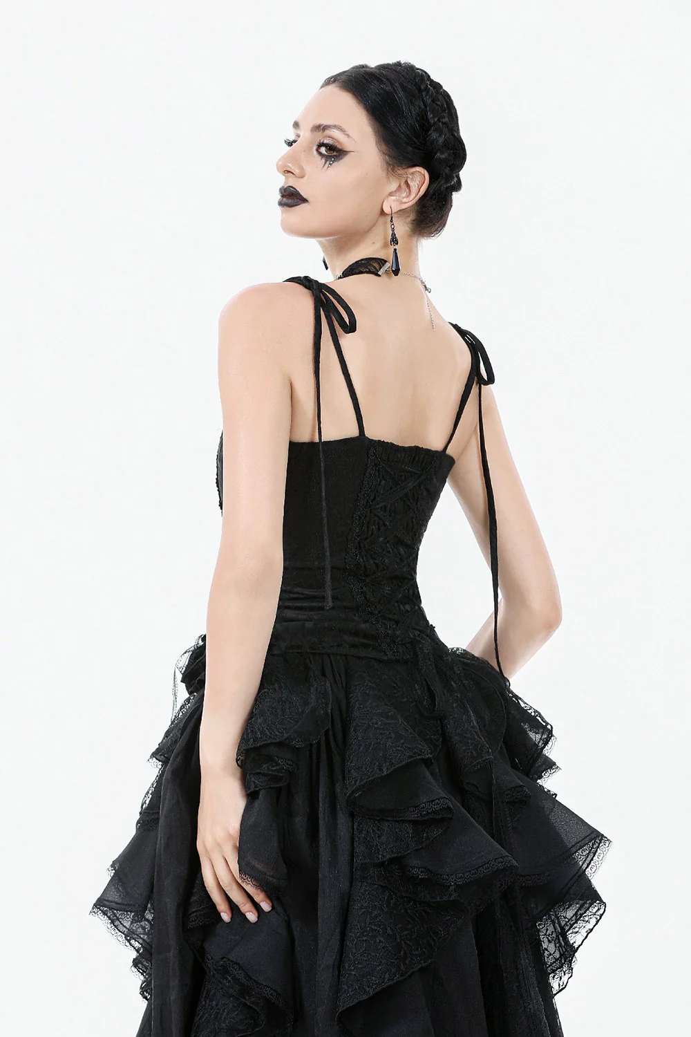 Graveyard Blossoms Ruffled Tank Top - Image 9