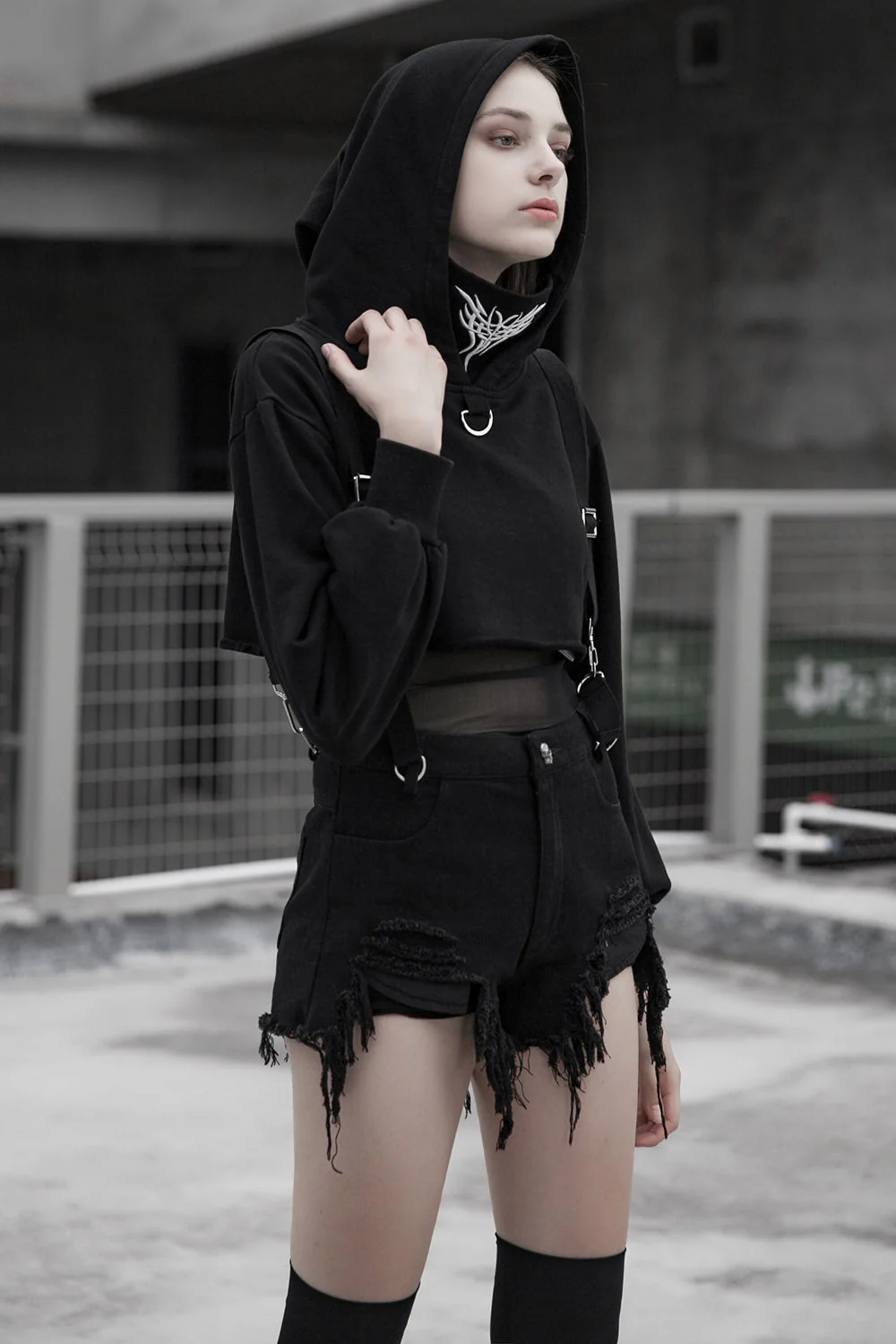 Graveyard Gates Suspender Shorts - Image 5