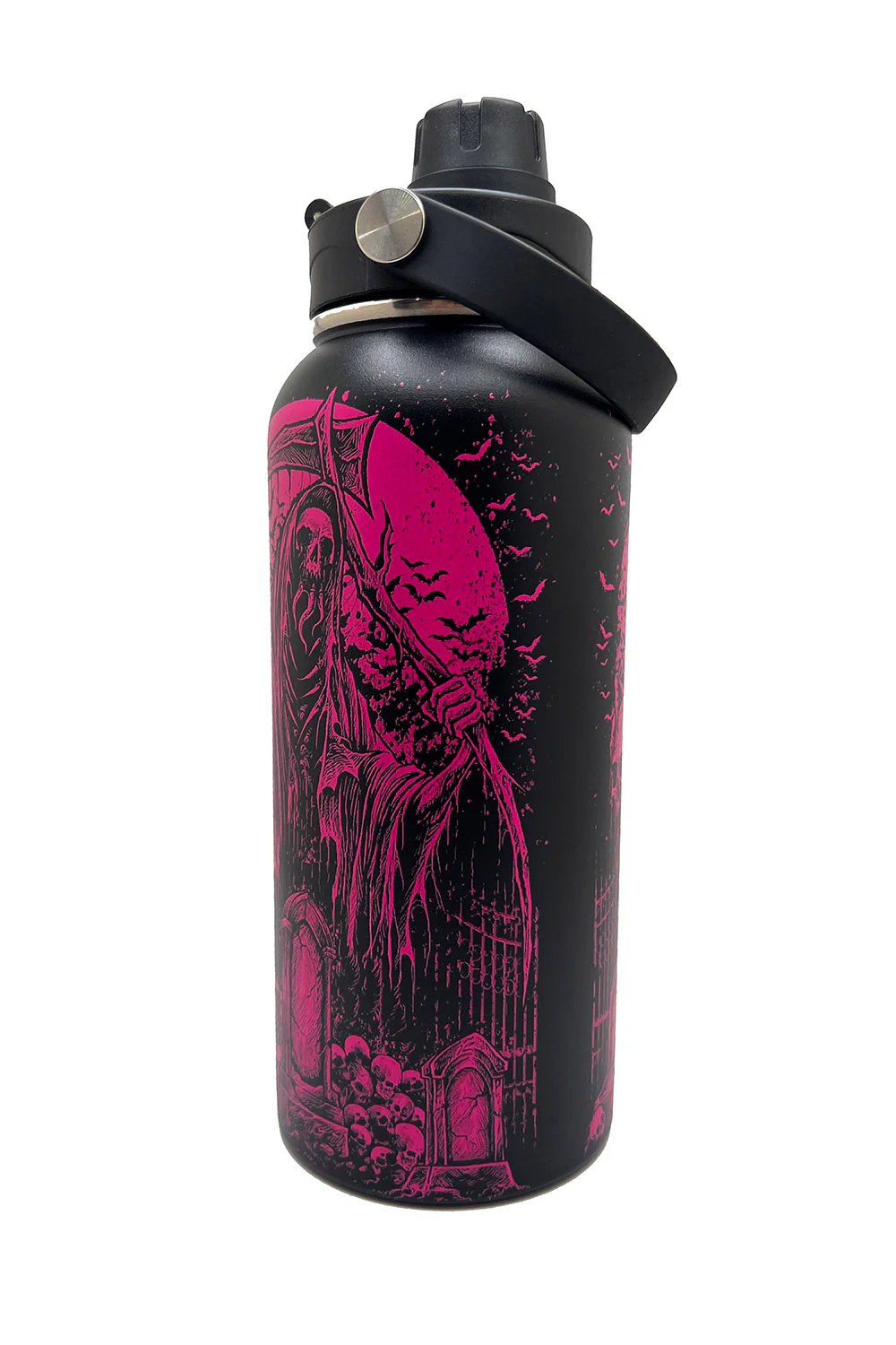 Graveyard Grim Reaper 32 Oz Water Bottle - Image 6