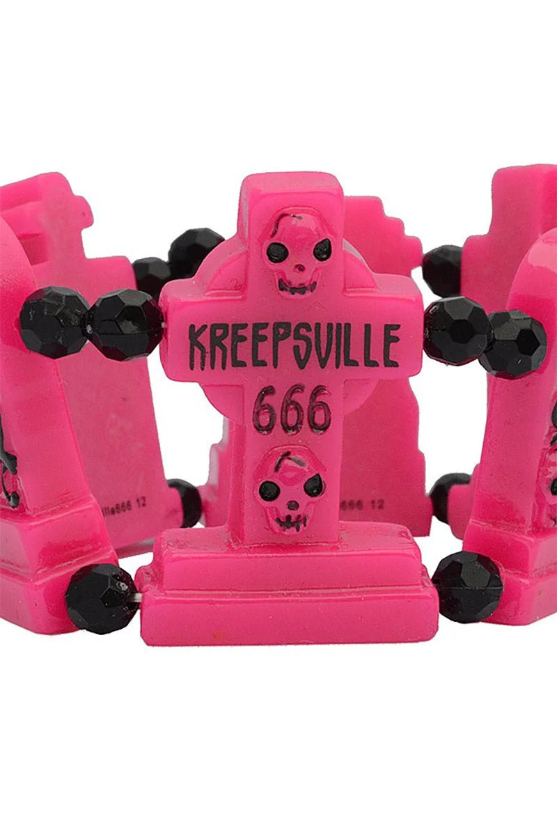 Graveyard Groupie Bracelet [Pink] - Image 2