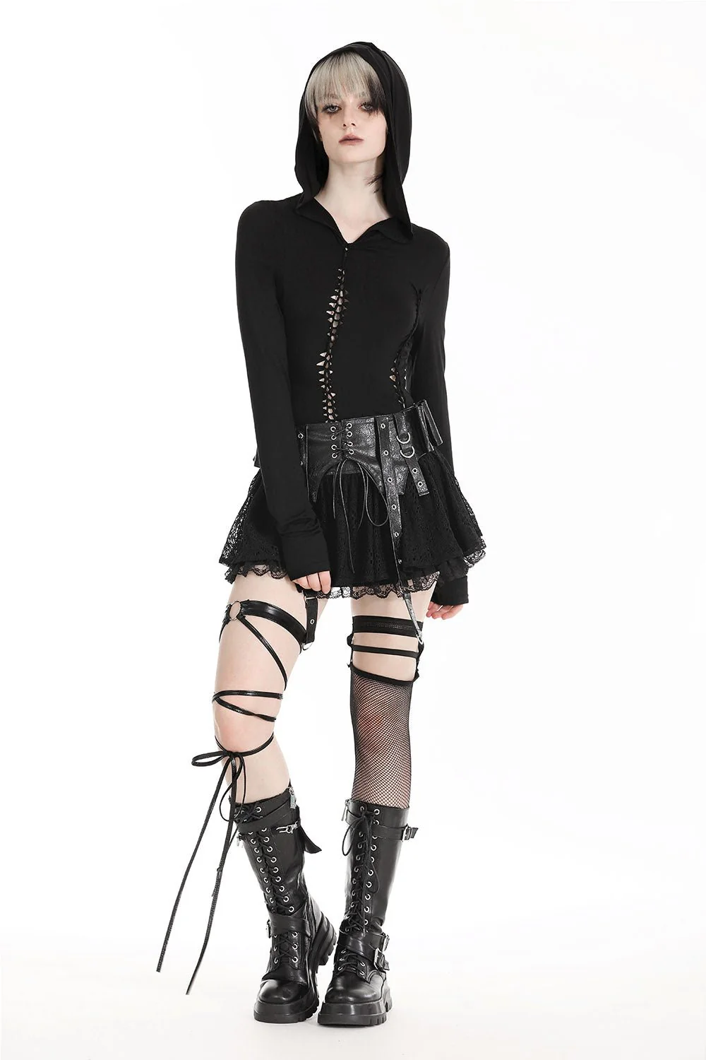 Grunge Grave Hooded Top - Image 2