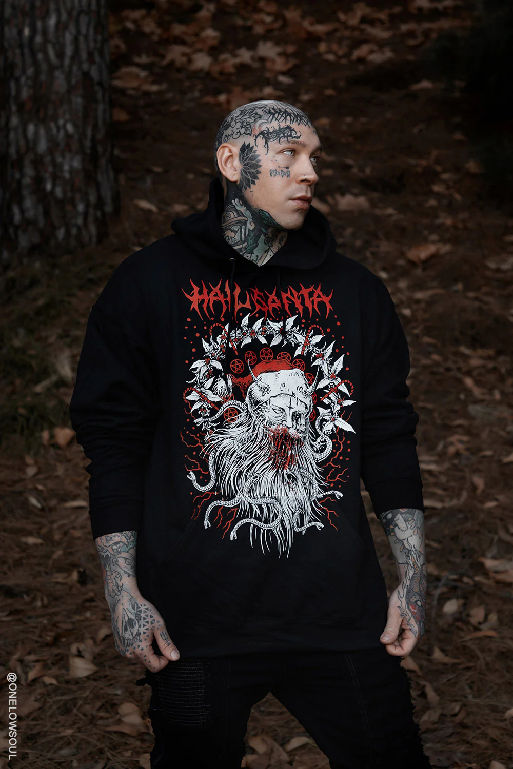Hail Santa Hoodie - Image 2