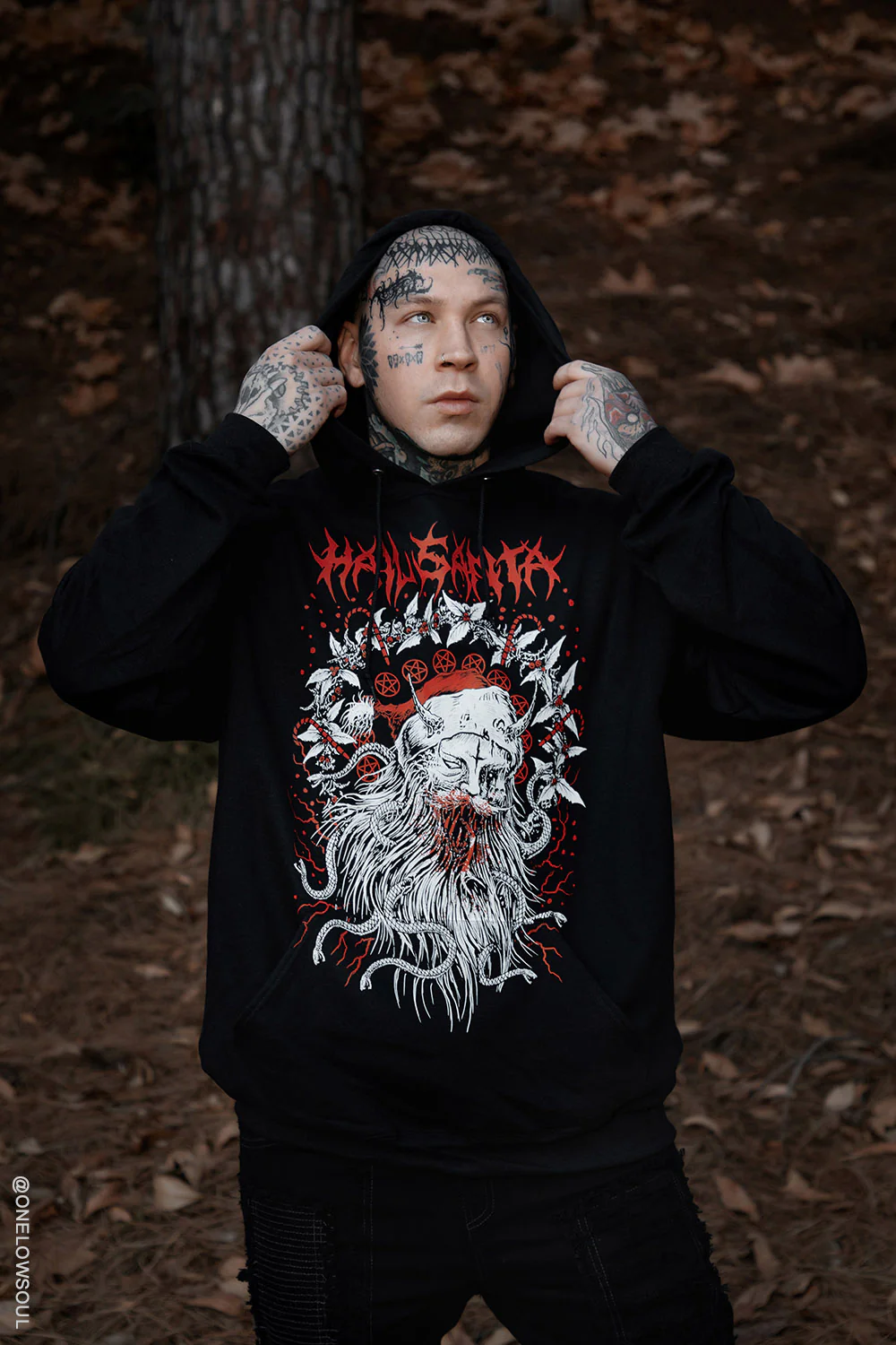 Hail Santa Hoodie - Image 3