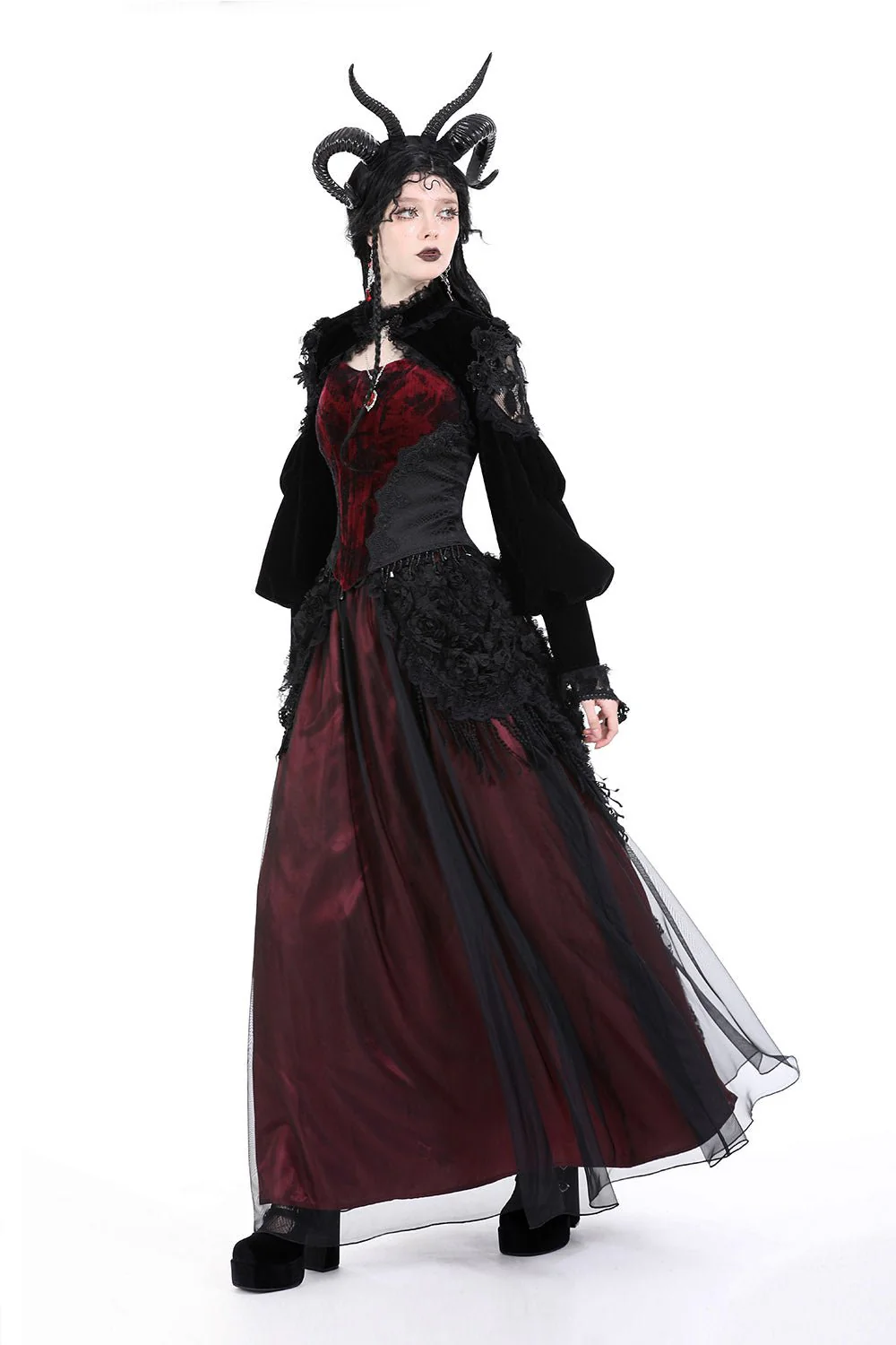 Hallowed Ground Gothic Bolero with Gloves - Image 6
