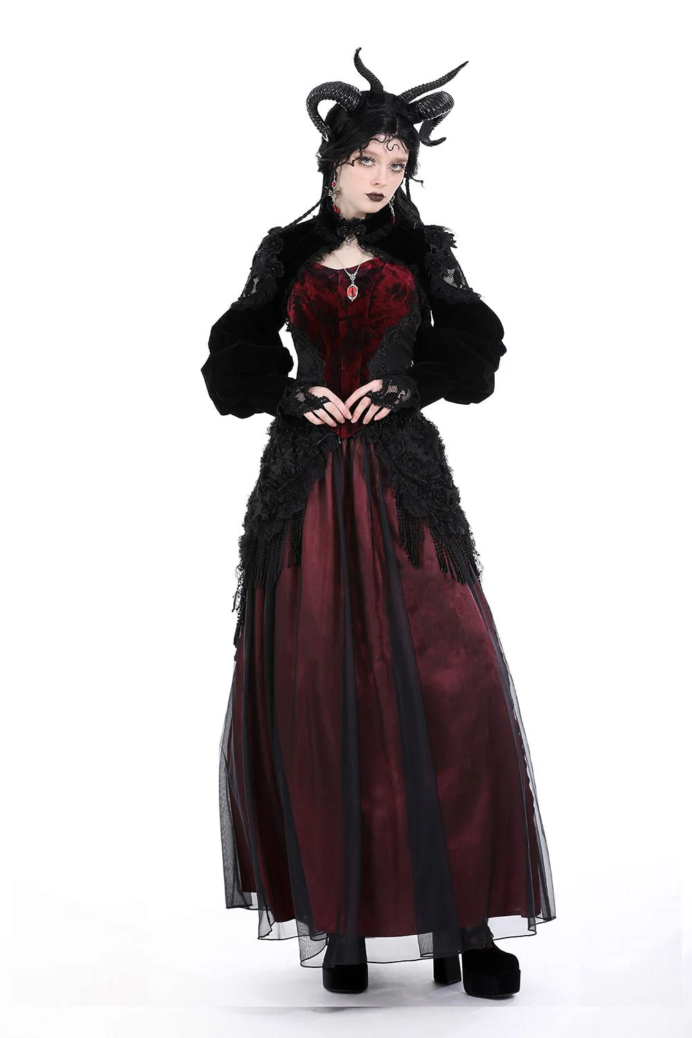 Hallowed Ground Gothic Bolero with Gloves - Image 7