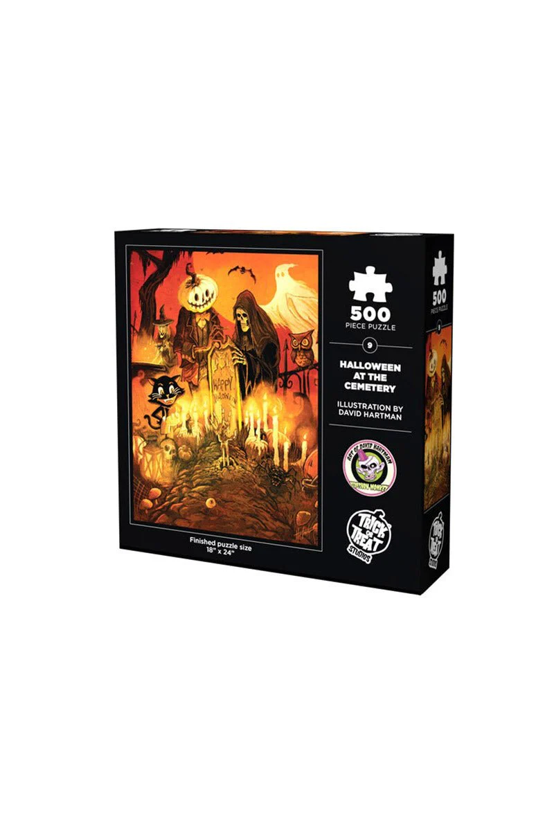 Halloween at the Cemetery Jigsaw Puzzle 500 pc - Image 3