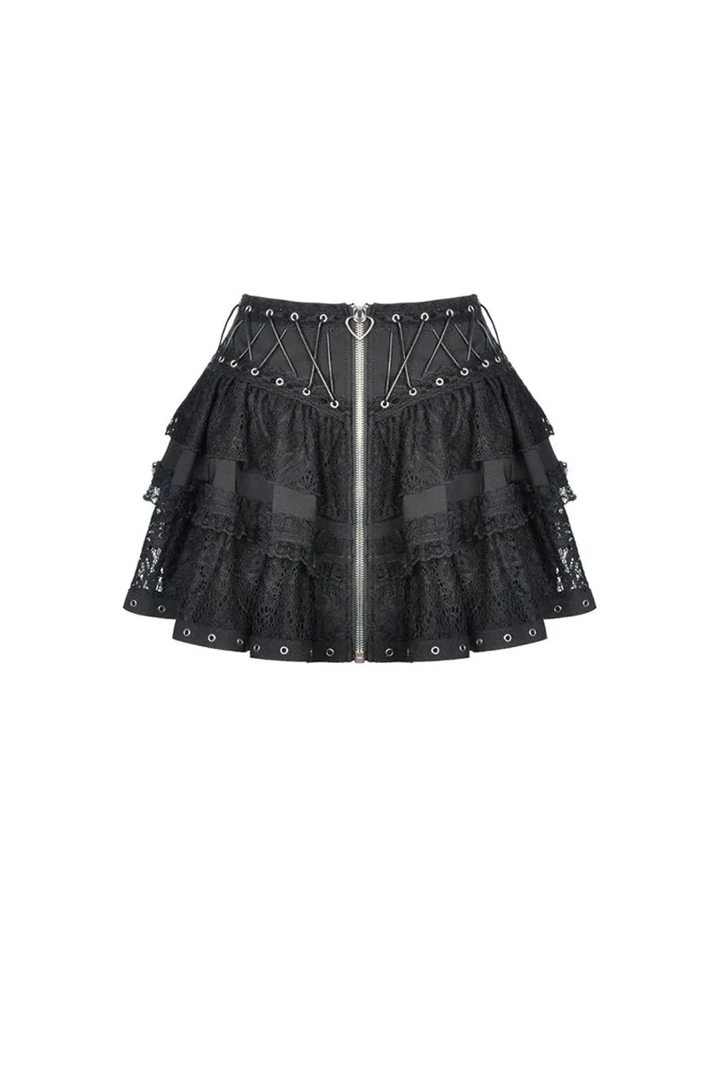 Harajuku Heart Ruffle Mini Skirt - Image 8