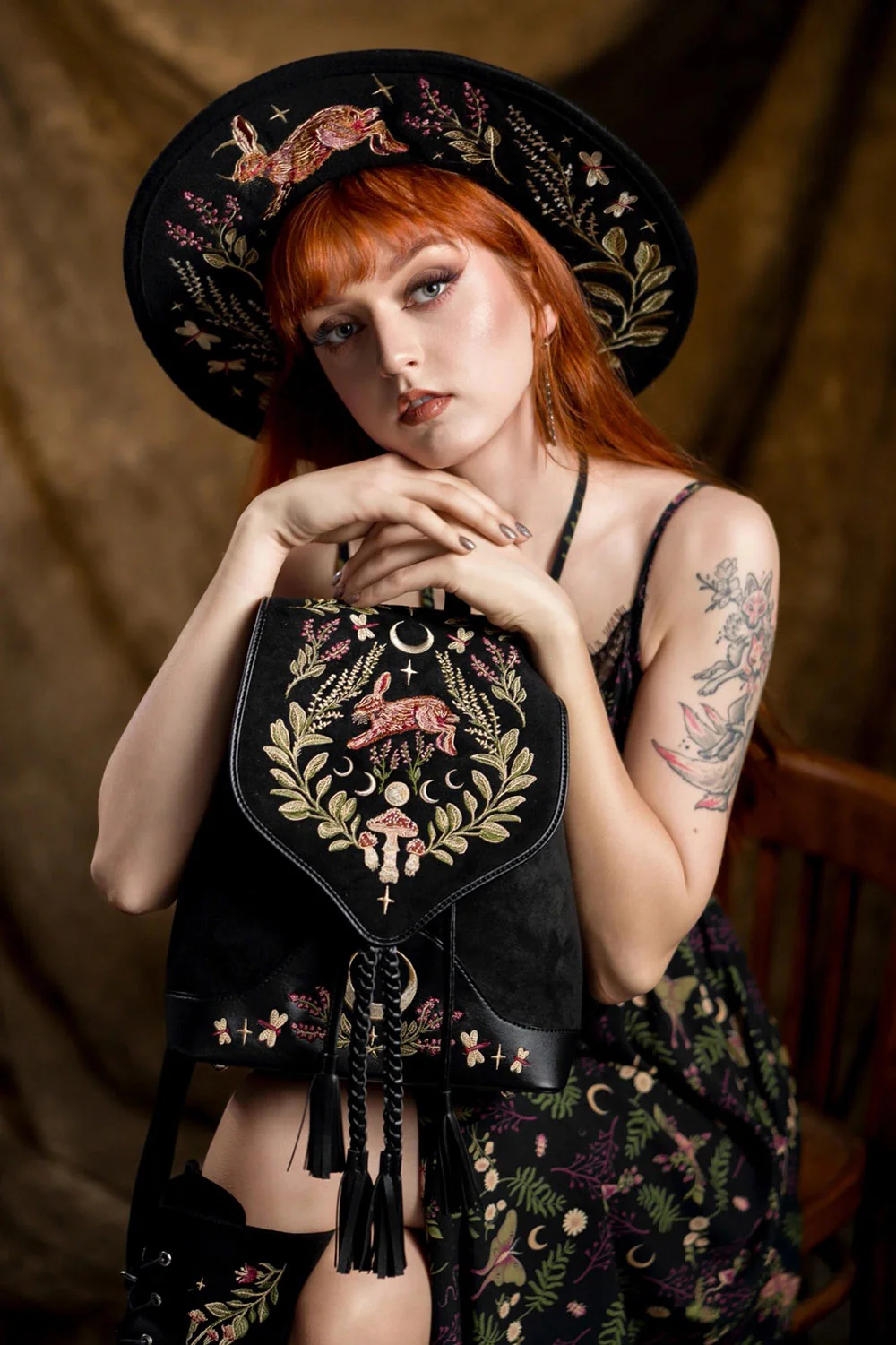 Hare Moon Wide Brim Hat - Image 7