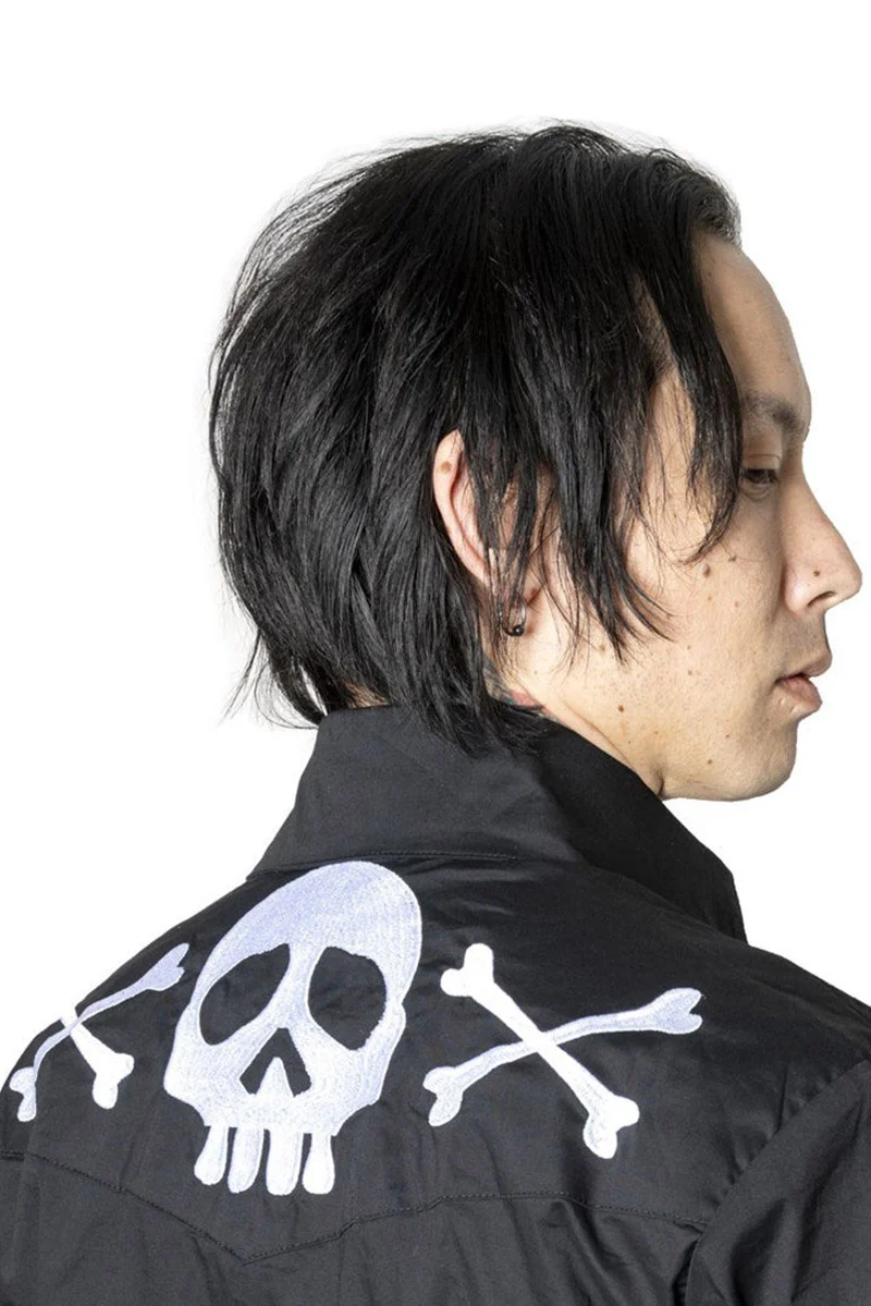 Harlock Skull X Bones Western Shirt - Image 2