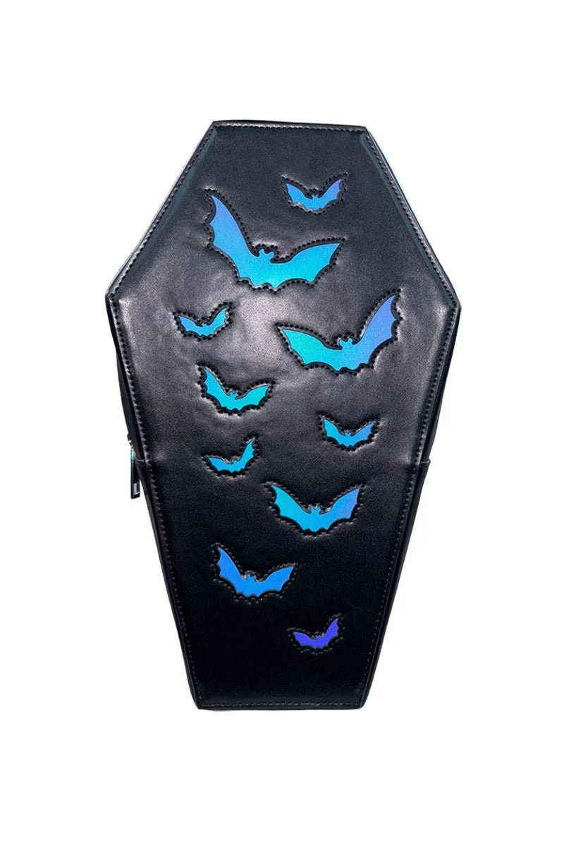 Haunt Bat Coffin Backpack [Black/Reflective] - Image 2