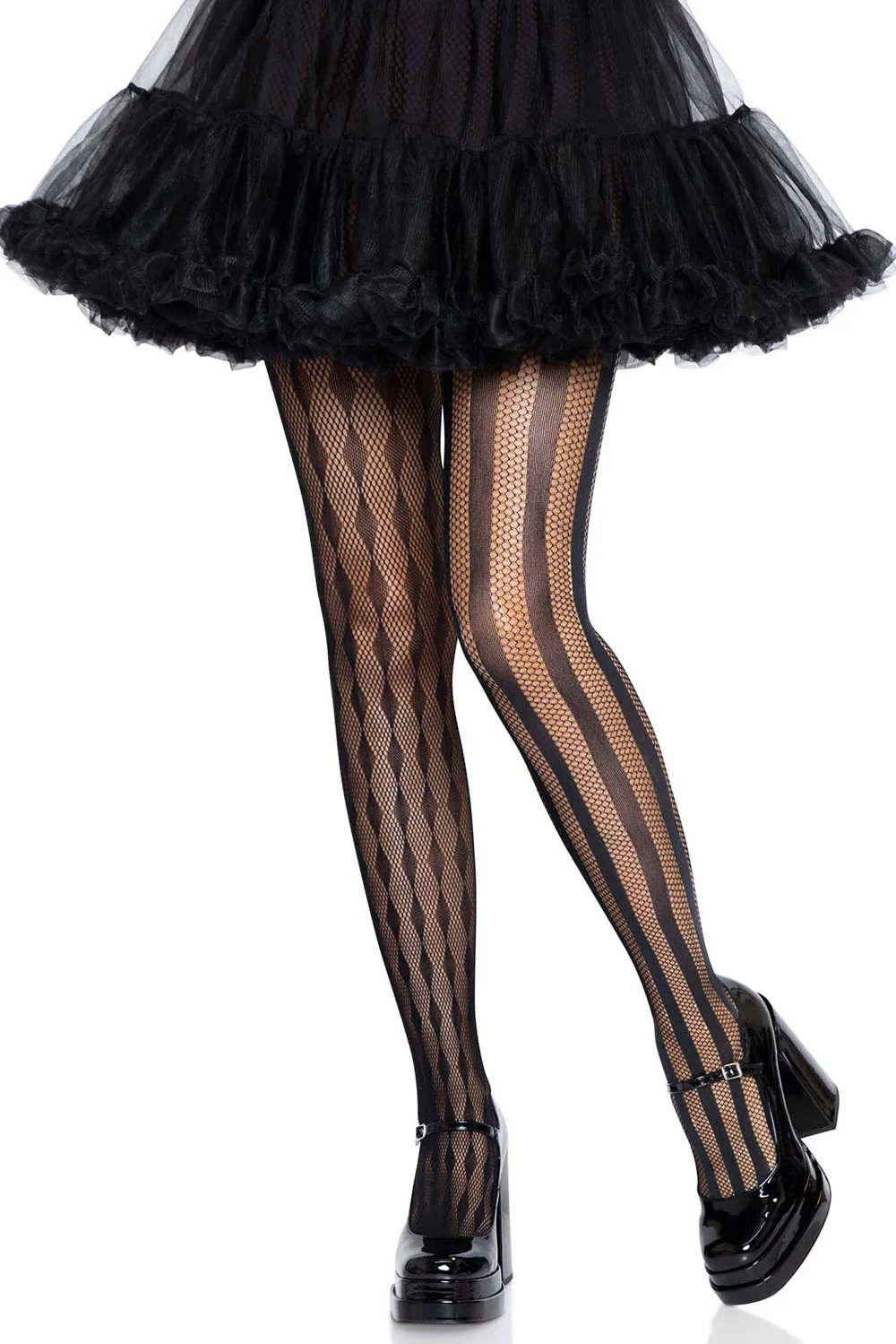 Haunted Circus Harlequin Net Tights