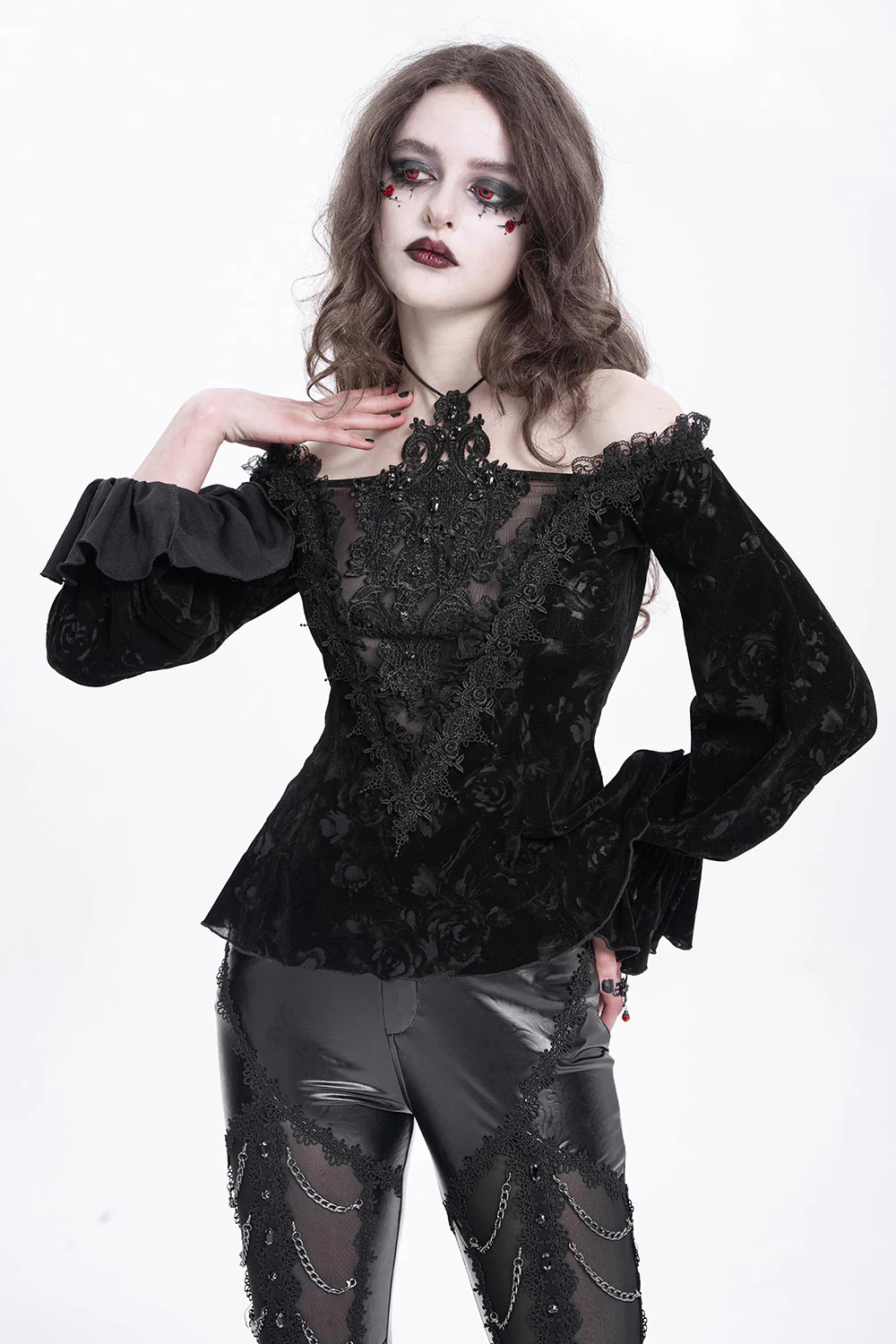 Haunted Doll Peplum Top