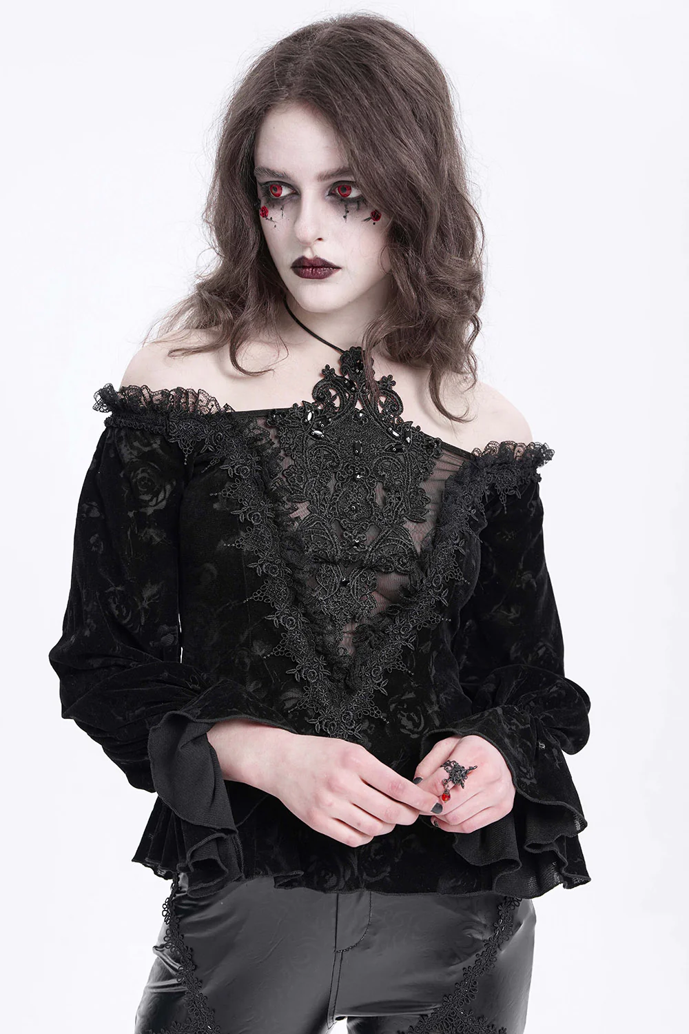 Haunted Doll Peplum Top - Image 2