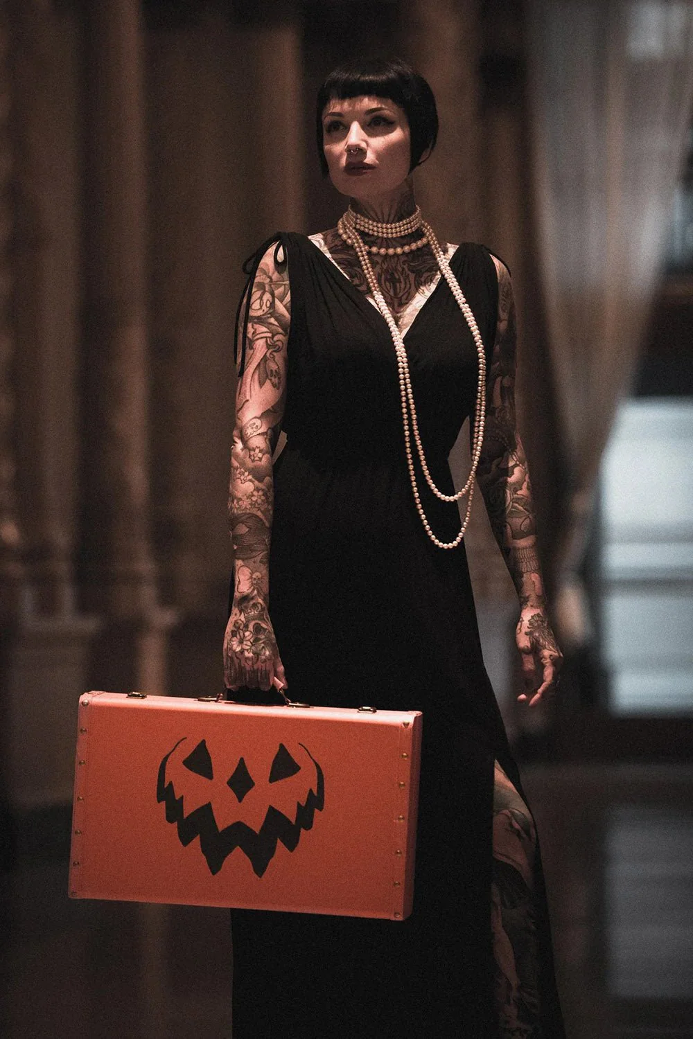 Haunted Hallows Trunk [ORANGE/SPIDERWEBS] - Image 5