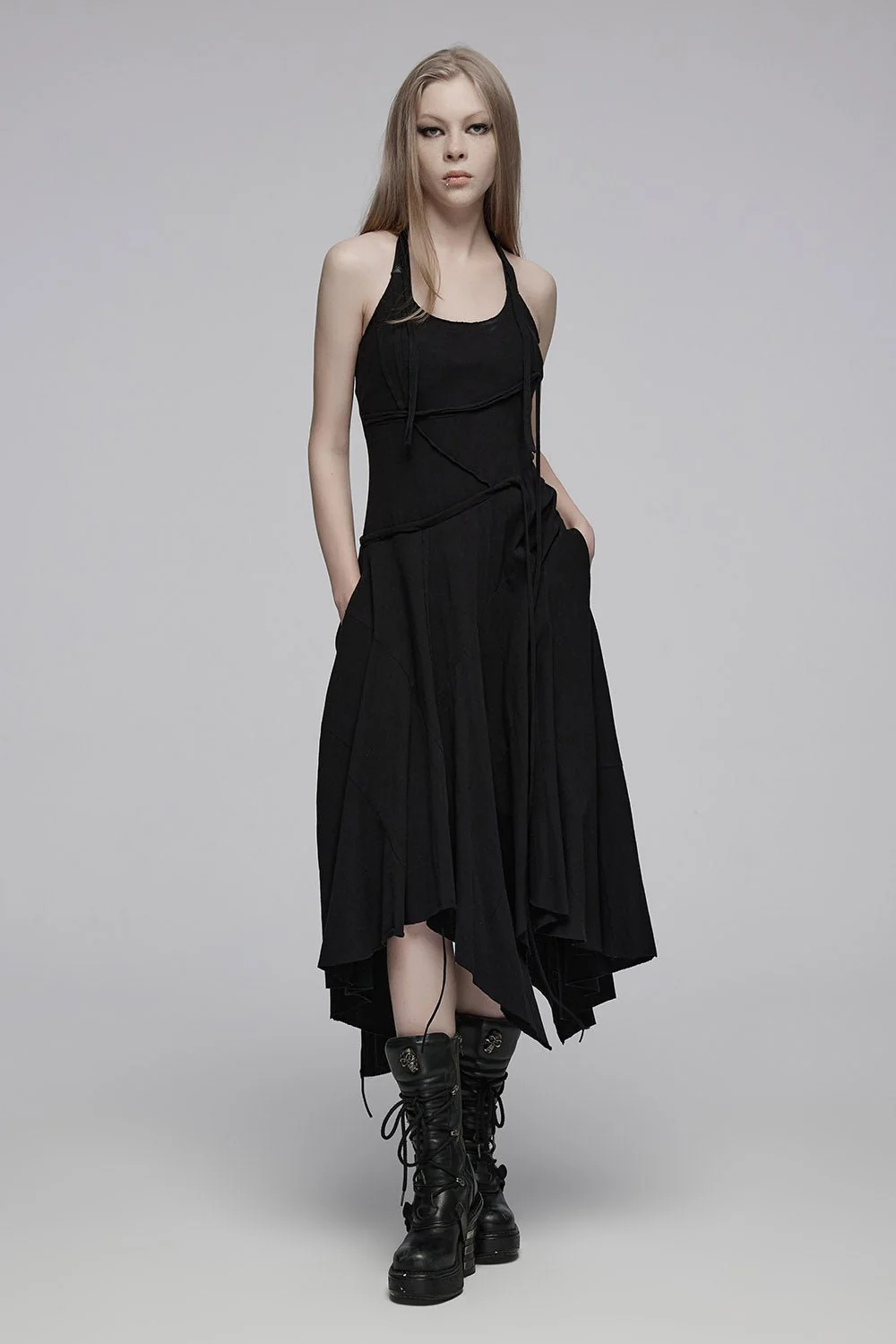 Haunted Halter Pocket Dress