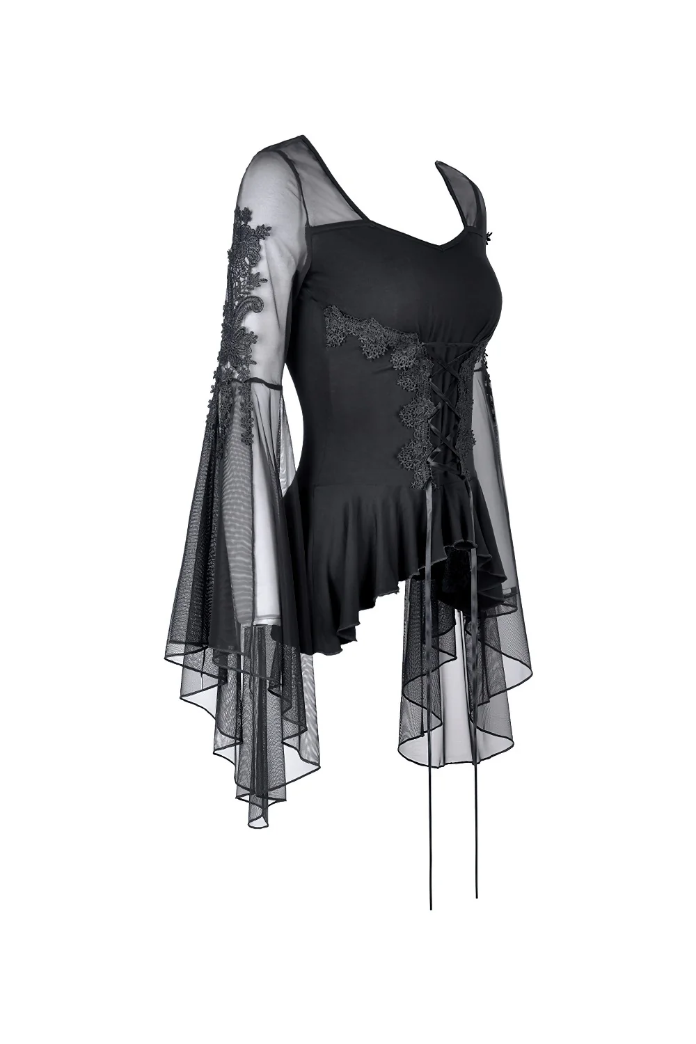 Haunted Lullaby Lace-Up Top - Image 5