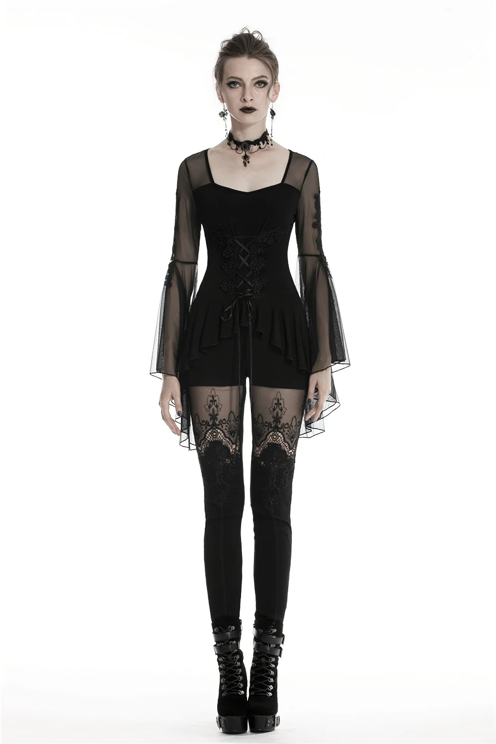 Haunted Lullaby Lace-Up Top - Image 7