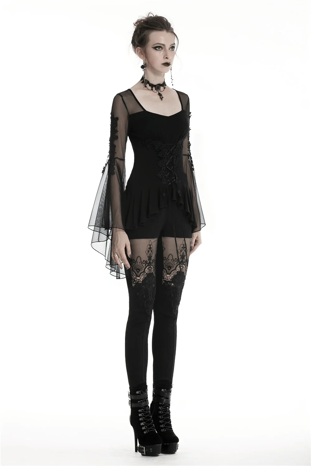 Haunted Lullaby Lace-Up Top - Image 8