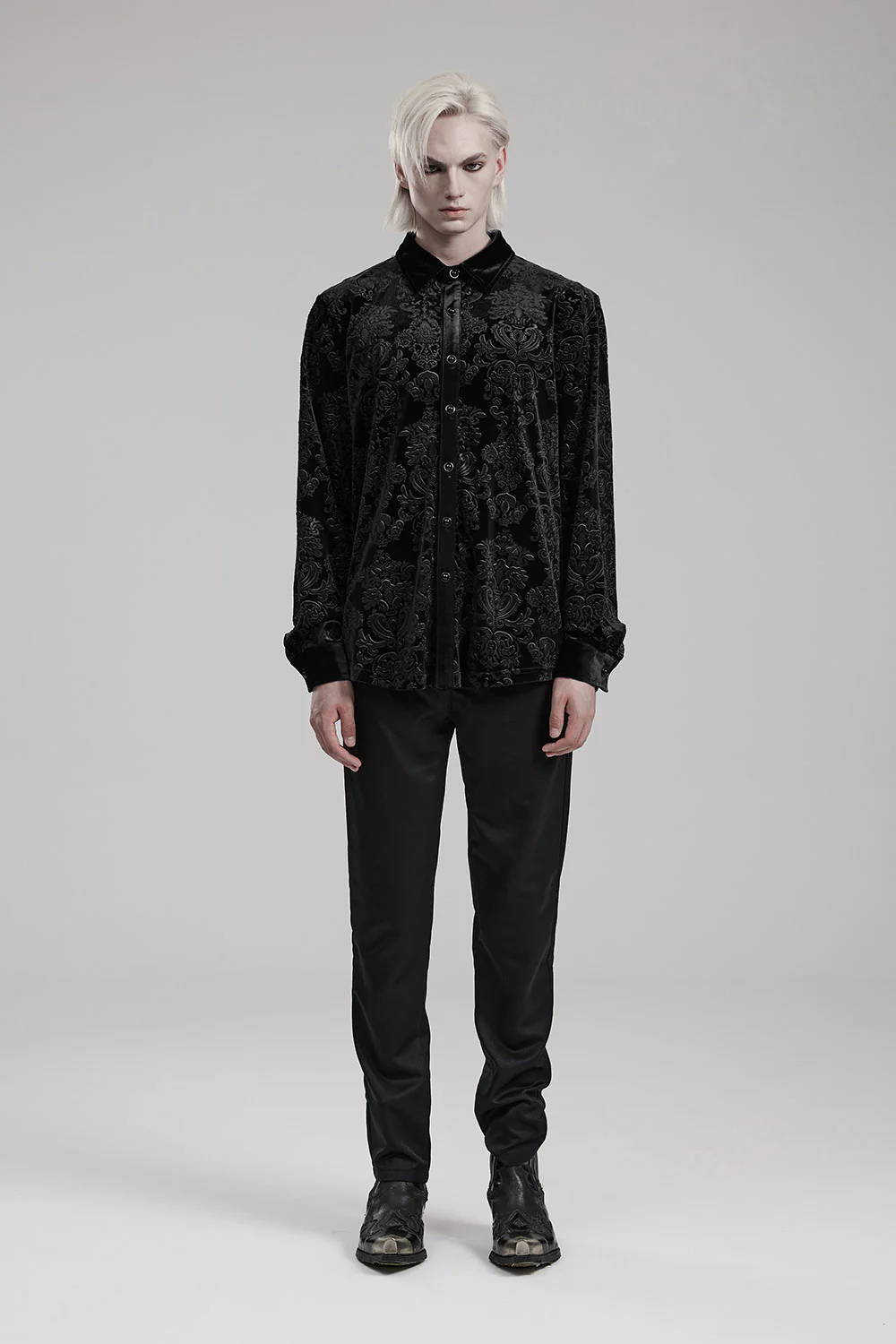 Haunted Mansion Button Down Shirt [Black] - Image 2