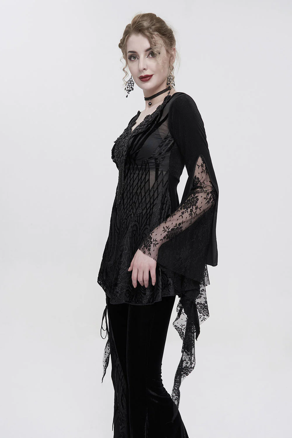 Haunted One Hand-Sewn Beaded Blouse - Image 3
