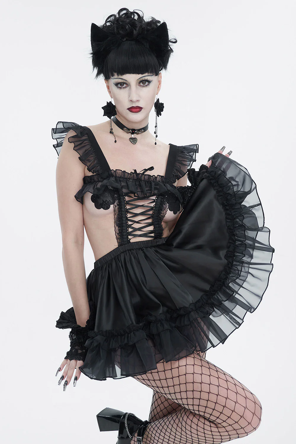 Haunted Ruffle Apron Dress - Image 2