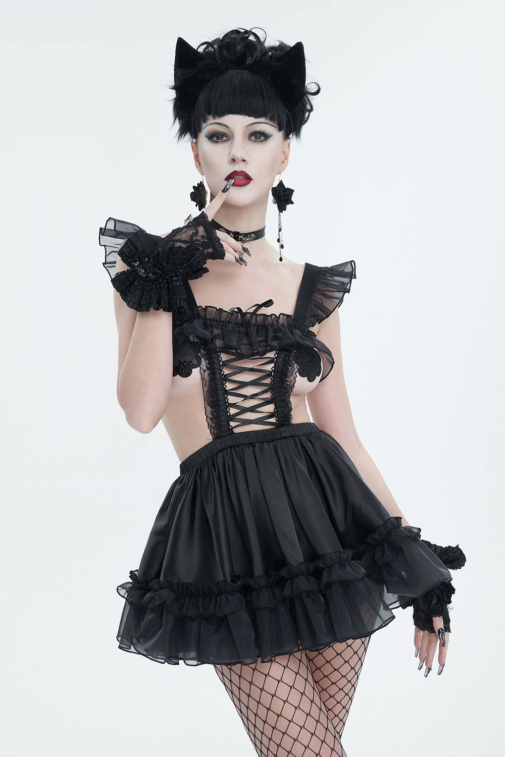 Haunted Ruffle Apron Dress - Image 4