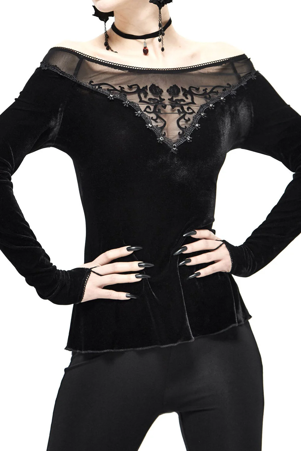 Hauntling Velvet Top - Image 2