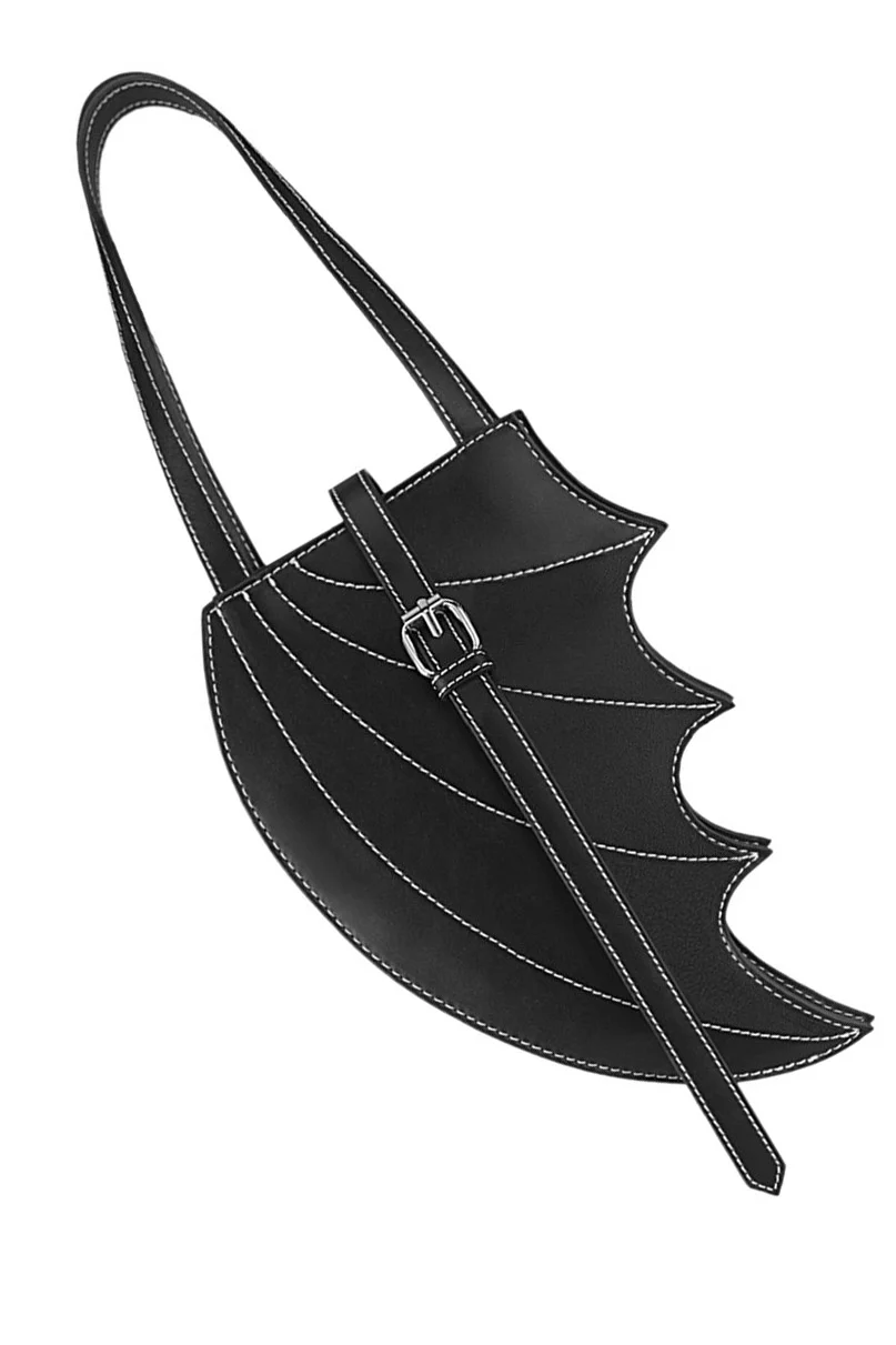 Vegan Leather Batwing Handbag - Image 2